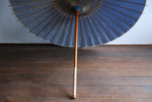画像をギャラリービューアに読み込む, 日傘【二重張　青×ひし形】
