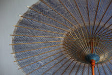 画像をギャラリービューアに読み込む, 日傘【二重張　青×ひし形】
