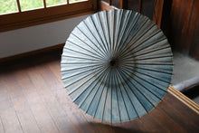 画像をギャラリービューアに読み込む, 日傘【二重張　白×もみ紙 水色】
