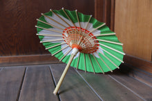 画像をギャラリービューアに読み込む, まめ和傘【切継ぎ　桜（緑×白）】 - 和傘CASA
