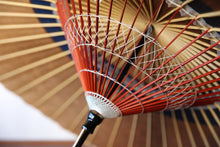 Load image into Gallery viewer, 蛇の目傘【中張　柿渋染（黒柿）×藍】 - 和傘CASA
