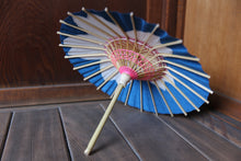 画像をギャラリービューアに読み込む, まめ和傘【切継ぎ　桜（青×白）】 - 和傘CASA
