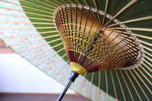 画像をギャラリービューアに読み込む, 蛇の目傘【月奴　鶯×小花】
