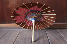 画像をギャラリービューアに読み込む, まめ和傘【切継ぎ　桜（茶×ピンク）】 - 和傘CASA
