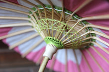 画像をギャラリービューアに読み込む, まめ和傘【切継ぎ　桜（ピンク×白）】 - 和傘CASA
