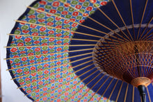 画像をギャラリービューアに読み込む, 蛇の目傘【月奴　紺×丸模様】

