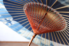 画像をギャラリービューアに読み込む, 蛇の目傘【石徹白藍染2024　軒奴　輝】
