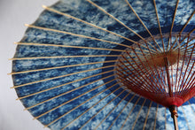 画像をギャラリービューアに読み込む, 蛇の目傘【ギャラクシー（中張藍染）】
