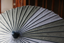 画像をギャラリービューアに読み込む, 日傘【二重張　バイカラー（グレーグリーン）×落水紙（黒骨）】
