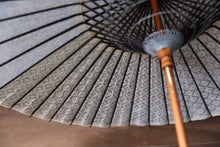 画像をギャラリービューアに読み込む, 日傘【二重張　バイカラー（グレーグリーン）×落水紙（黒骨）】
