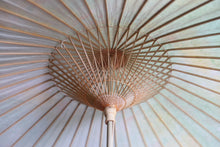 画像をギャラリービューアに読み込む, 日傘【二重張 かすみ染め グリーンイエロー×白】（女竹）
