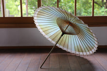 画像をギャラリービューアに読み込む, 日傘【網代軒奴　かすみ染め ライトブルー系×白】（女竹） - 和傘CASA
