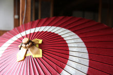 画像をギャラリービューアに読み込む, 蛇の目傘【中張　赤×白】
