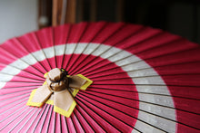 画像をギャラリービューアに読み込む, 蛇の目傘【中張　ピンク×白】
