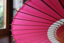 画像をギャラリービューアに読み込む, 蛇の目傘【中張　ピンク×白】
