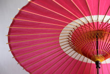 画像をギャラリービューアに読み込む, 蛇の目傘【中張　ピンク×白】
