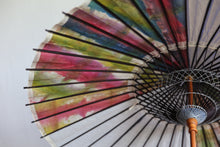 画像をギャラリービューアに読み込む, 日傘【二重張　紺×ムラ染×白】
