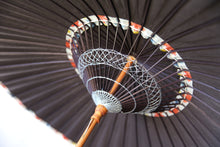 画像をギャラリービューアに読み込む, 日傘【黒（軒中置折染/黒骨）】
