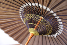 画像をギャラリービューアに読み込む, 日傘【柿渋染（黒骨）】 （イエロー）
