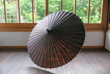 画像をギャラリービューアに読み込む, 日傘【二重張　紫×もみ紙×カーキ】
