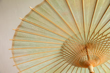 画像をギャラリービューアに読み込む, 日傘【二重張　かすみ染め グリーンイエロー×透かし文様「麻の葉」】
