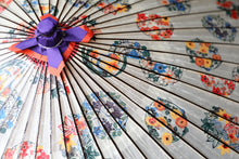 画像をギャラリービューアに読み込む, 蛇の目傘【四君子カラフル（軒赤）】 - 和傘CASA
