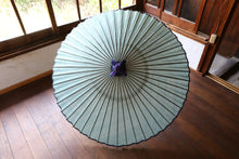画像をギャラリービューアに読み込む, 蛇の目傘【よろけ縞　青緑】 - 和傘CASA
