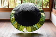 将图片加载到图库查看器，Janome 雨伞 [Nokidako Black x Cut Joint (Green)]
