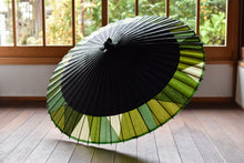 将图片加载到图库查看器，Janome 雨伞 [Nokidako Black x Cut Joint (Green)]
