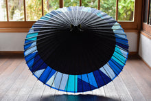 Load image into Gallery viewer, Janome Umbrella [Nokidatsu Black x Cut Joint (Blue)]
