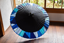 Load image into Gallery viewer, Janome Umbrella [Nokidatsu Black x Cut Joint (Blue)]
