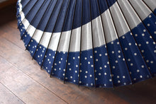 画像をギャラリービューアに読み込む, 蛇の目傘【三日月　紺×水玉】
