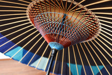 Load image into Gallery viewer, Janome Umbrella [Nokidatsu Black x Cut Joint (Blue)]
