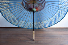 画像をギャラリービューアに読み込む, 蛇の目傘【軒奴　水色×青格子】
