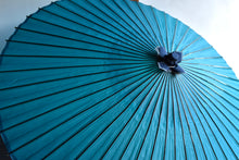 画像をギャラリービューアに読み込む, 蛇の目傘【無地　ターコイズ】 - 和傘CASA
