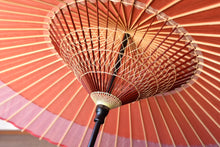 画像をギャラリービューアに読み込む, 蛇の目傘【軒奴　橙×よろけ縞】
