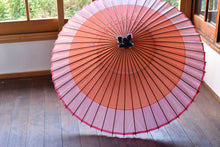 画像をギャラリービューアに読み込む, 蛇の目傘【軒奴　橙×よろけ縞】
