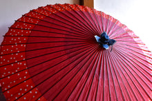 画像をギャラリービューアに読み込む, 蛇の目傘【軒奴　赤×水玉】
