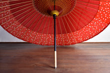 画像をギャラリービューアに読み込む, 蛇の目傘【軒奴　赤×水玉】
