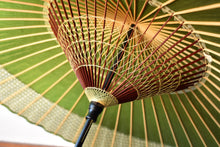 画像をギャラリービューアに読み込む, 蛇の目傘【軒奴　鶯×丸模様】
