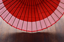 画像をギャラリービューアに読み込む, 蛇の目傘【軒奴　赤×よろけ縞】
