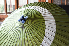 画像をギャラリービューアに読み込む, 蛇の目傘【三日月　うぐいす】
