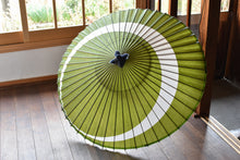 画像をギャラリービューアに読み込む, 蛇の目傘【三日月　うぐいす】
