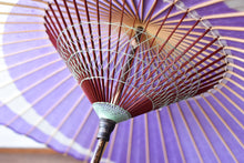 画像をギャラリービューアに読み込む, 蛇の目傘【三日月　ラベンダー】
