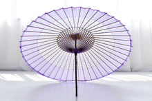 画像をギャラリービューアに読み込む, 蛇の目傘【軒奴　ガラスボタン×ラベンダー】

