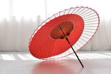 画像をギャラリービューアに読み込む, 蛇の目傘【月奴　赤×七夕】(竹柄) - 和傘CASA
