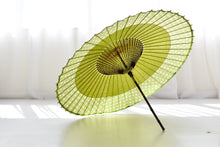 画像をギャラリービューアに読み込む, 蛇の目傘【軒奴　鶯色×ガラスボタン】 - 和傘CASA
