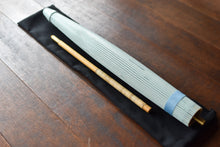 画像をギャラリービューアに読み込む, 日傘【二重張　幸草紙工房 写し染め「藍の葉」× 水色】 - 和傘CASA
