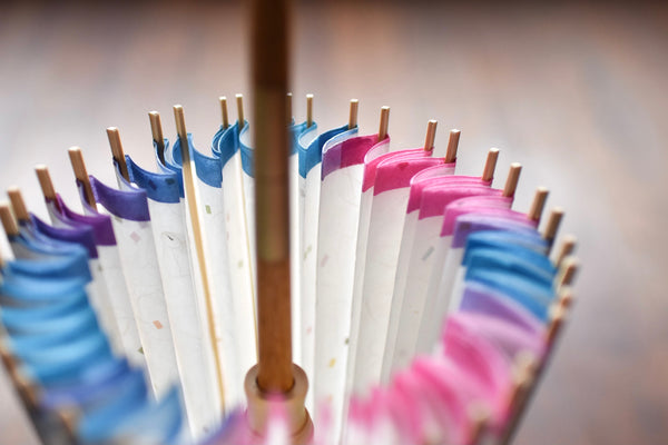 日傘【軒ぼかし　ピンクターコイズ】