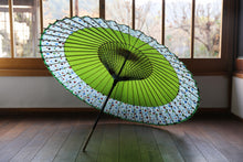 画像をギャラリービューアに読み込む, 蛇の目傘【軒奴　鶯×水玉格子】
